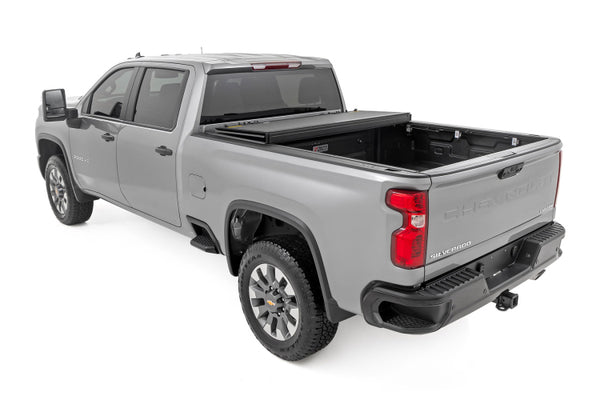 Hard Tri-Fold Flip Up Bed Cover 6'9" Bed | Chevy/GMC Silverado/Sierra 2500HD/3500HD (20-25)