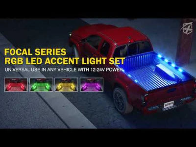 Truck Bed RGB LED Lights 8 Pods Set | Focal Series