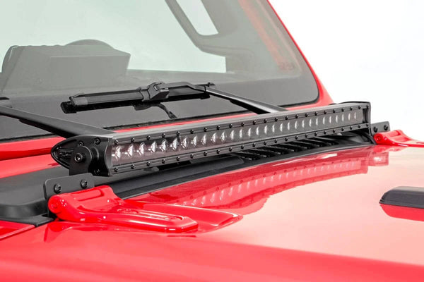 JEEP 30-INCH LED HOOD KIT (18-24 WRANGLER JL) Skip to the end of the images gallery Skip to the beginning of the images gallery SKU 70054 Brand Rough Country