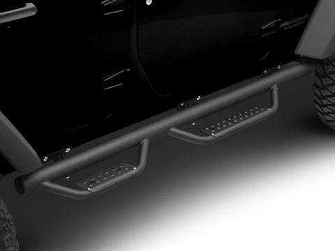 3-Inch Nerf Drop Side Step Bars; Black (07-18 Jeep Wrangler JK 4-Door)