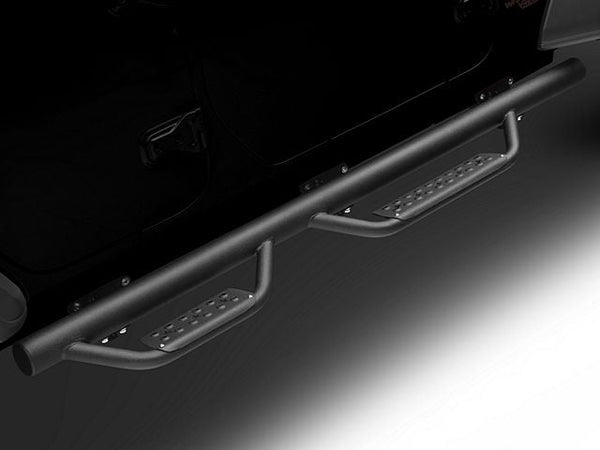 3-Inch Nerf Drop Side Step Bars; Black (18-24 Jeep Wrangler JL 4-Door)