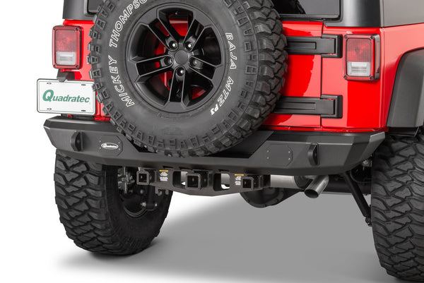 Quadratec Mid Width Rear Bumper Without Lights for 07-18 Jeep Wrangler JK