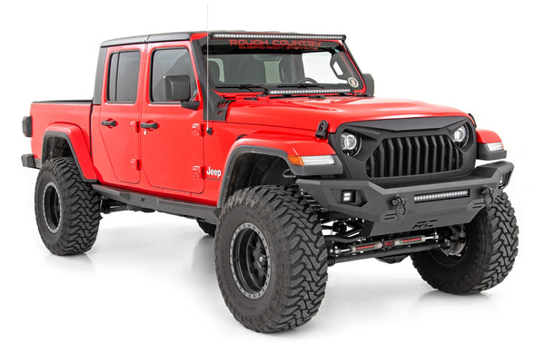 Rough Country 10635 Front Full Width Non-Winch Bumper for 07-24 Jeep Wrangler JL, JK & Gladiator JT