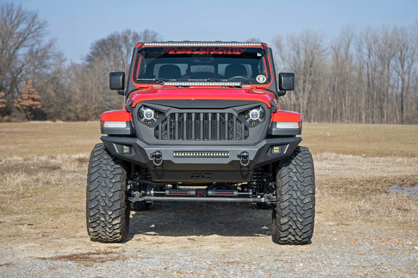 Rough Country 10635 Front Full Width Non-Winch Bumper for 07-24 Jeep Wrangler JL, JK & Gladiator JT