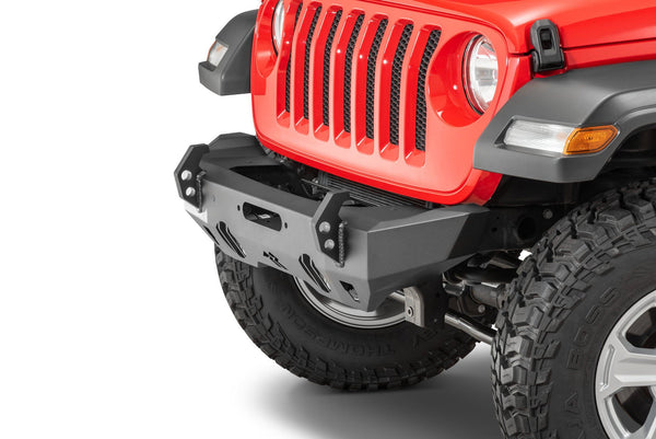 Rugged Ridge 11540.32 HD Stubby Front Bumper for 07-24 Jeep Wrangler JL, JK & Gladiator JT