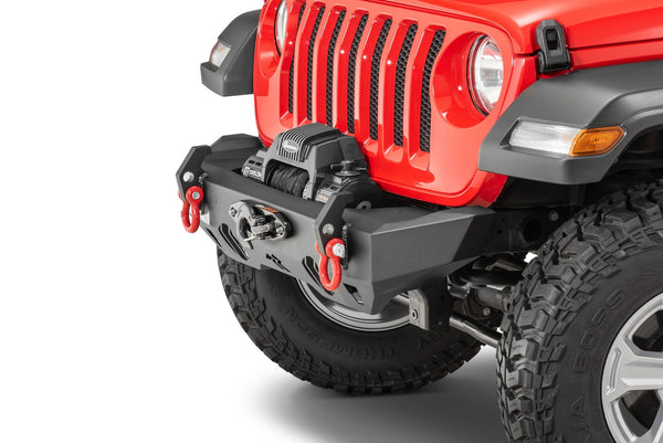 Rugged Ridge 11540.32 HD Stubby Front Bumper for 07-24 Jeep Wrangler JL, JK & Gladiator JT