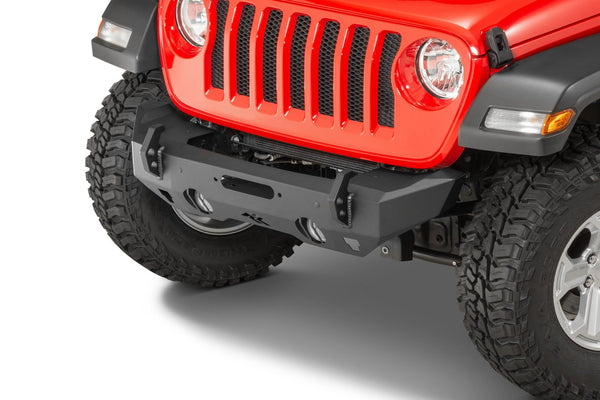 Rugged Ridge 11540.32 HD Stubby Front Bumper for 07-24 Jeep Wrangler JL, JK & Gladiator JT