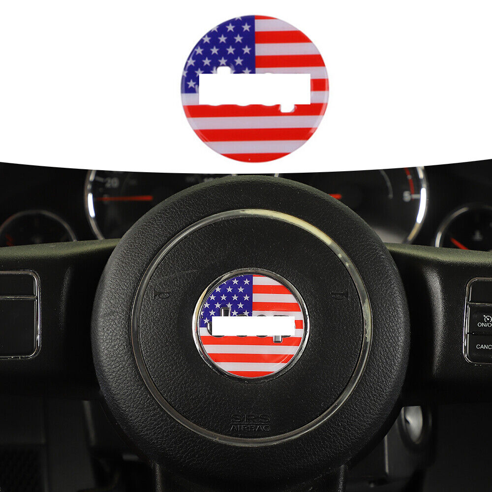 USA Flag Steering Wheel Center Decorative Covers