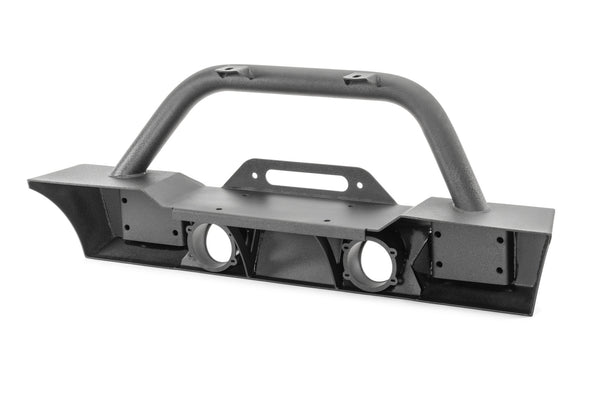 TACTIK Stubby Front Bumper with Hoop for 18-24 Jeep Wrangler JL & Gladiator JT