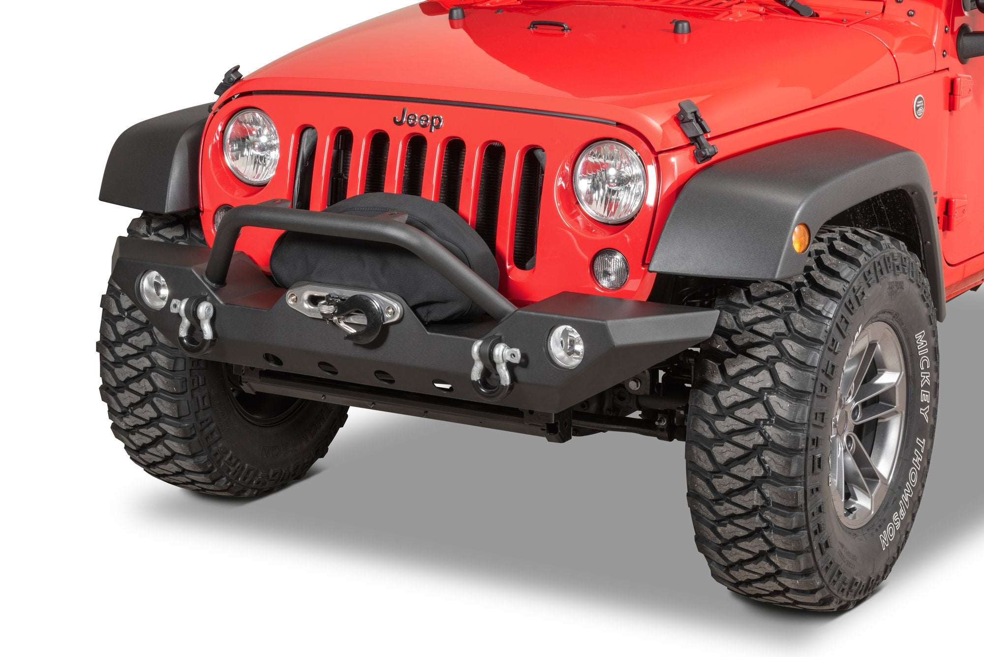 TACTIK HD Front Bumper with Hoop for 07-18 Jeep Wrangler JK