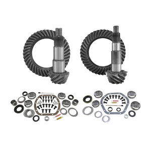 Yukon Gear & Axle YGK012 Front & Rear Ring and Pinion with Master Install Kits 4.56 Gear Ratio for Jeep Wrangler JK with Dana 30 Front / Dana 44 Rear